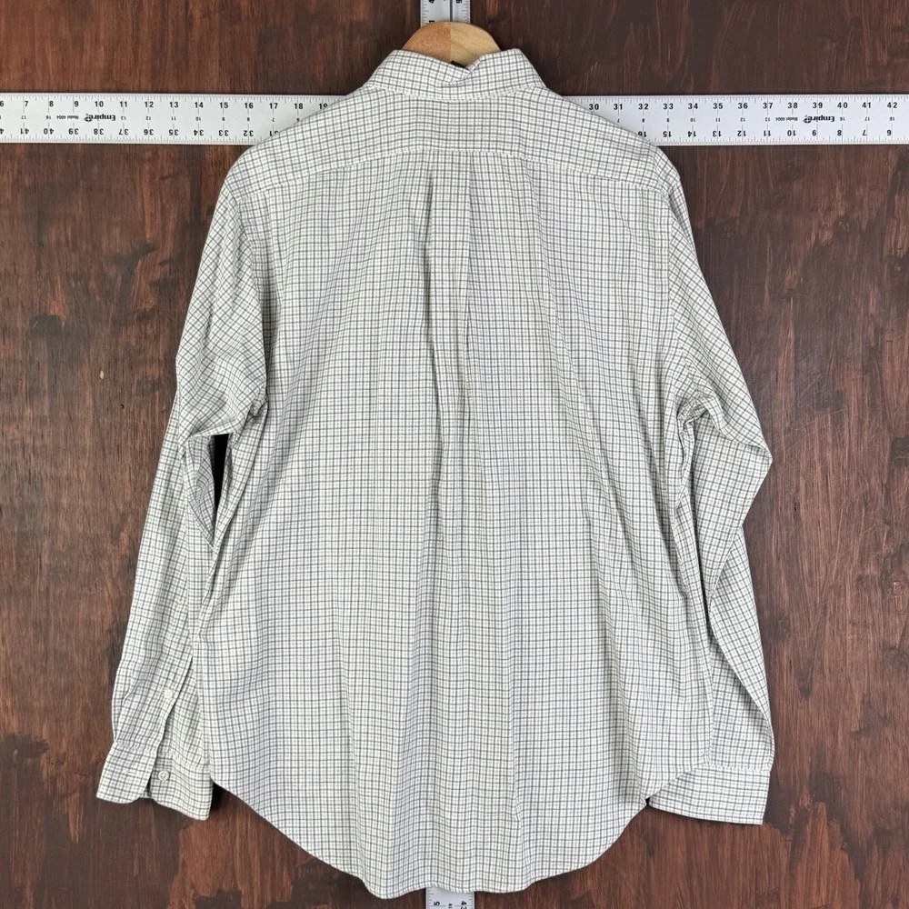 Polo Ralph Lauren Vintage Classic Fit Striped LS Button Down Shirt Gray BLKLarge